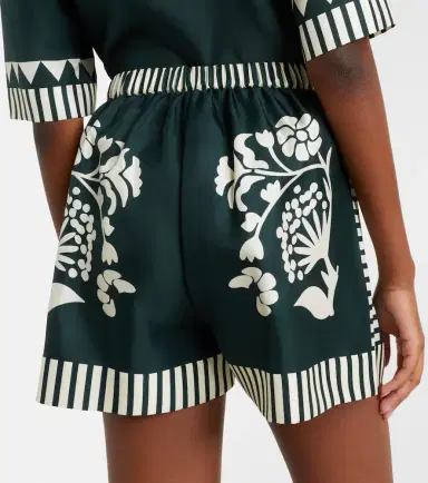 Eres Arjun printed silk twill shorts | Thumbnail 2