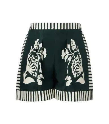 Eres Arjun printed silk twill shorts | Thumbnail 1