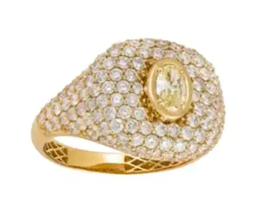 Wish Fine Jewelry 2.51ct Diamond 18K Gold Statement Ring | Thumbnail 1