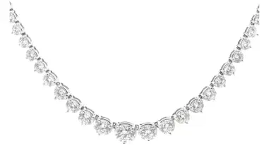 Wish Fine Jewelry 5.47ct Diamond 18K Gold Graduated Tennis Necklace | Thumbnail 1 Wish Fine Jewelry 5.47ct Diamond 18K Gold Graduated Tennis Necklace | Thumbnail 1