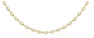 Wish Fine Jewelry 8.00ct Diamond 18K Gold Link Tennis Necklace | Thumbnail 1 Wish Fine Jewelry 8.00ct Diamond 18K Gold Link Tennis Necklace | Thumbnail 1