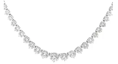 Wish Fine Jewelry 8.85ct Diamond 14K Gold Graduated Tennis Necklace | Thumbnail 1 Wish Fine Jewelry 8.85ct Diamond 14K Gold Graduated Tennis Necklace | Thumbnail 1