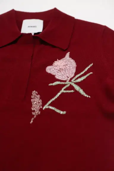 Aknvas The Ailey polo in burgundy cashmere wool | Thumbnail 3 Aknvas The Ailey polo in burgundy cashmere wool | Thumbnail 3