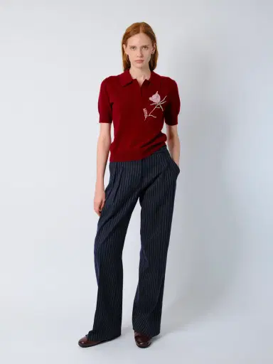 Aknvas The Ailey polo in burgundy cashmere wool | Thumbnail 4 Aknvas The Ailey polo in burgundy cashmere wool | Thumbnail 4