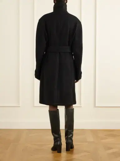 Lemaire Belted Alpaca And Wool-blend Felt Coat | Thumbnail 3 Lemaire Belted Alpaca And Wool-blend Felt Coat | Thumbnail 3