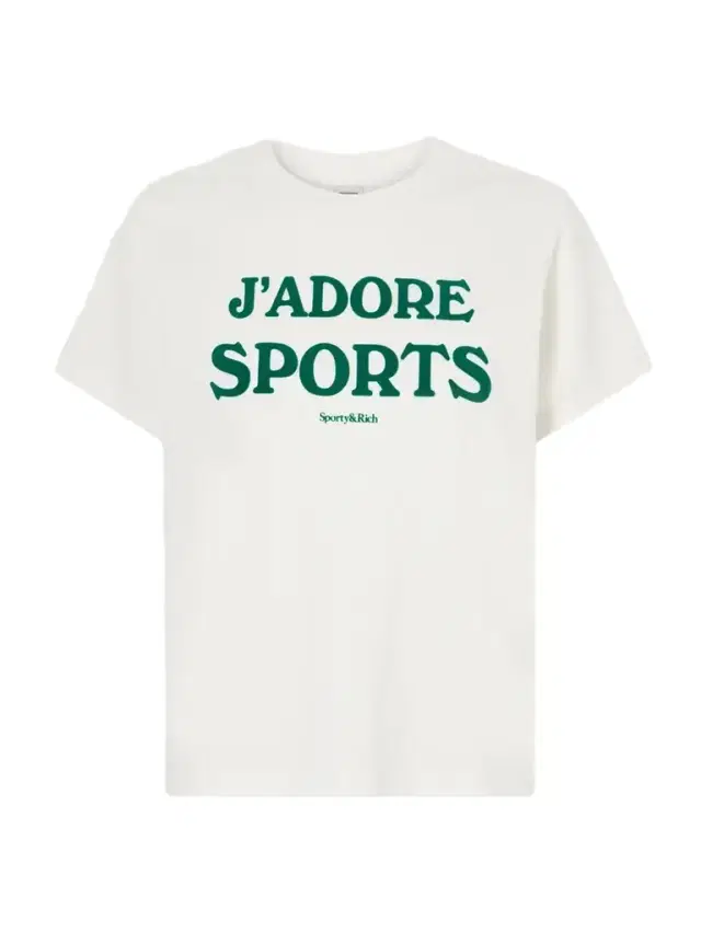 Sporty & Rich J'adore Printed Cotton-jersey T-shirt