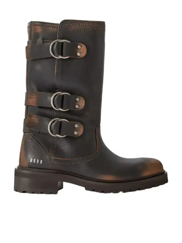Golden Goose Kurt Distressed Leather Knee Boots