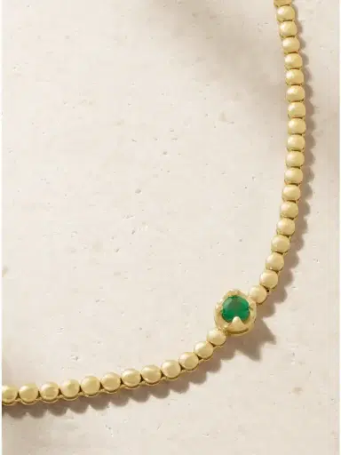 Jennifer Meyer 18-karat Gold Emerald Necklace | Thumbnail 4
