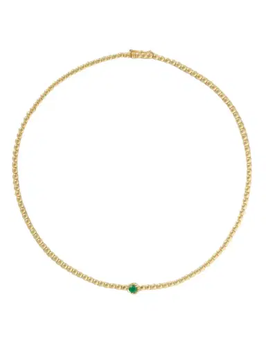 Jennifer Meyer 18-karat Gold Emerald Necklace | Thumbnail 1