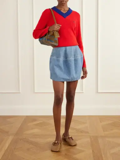 Loewe Whisker Checked Leather Shoulder Bag | Thumbnail 3