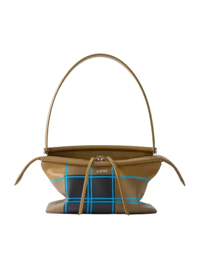 Loewe Whisker Checked Leather Shoulder Bag