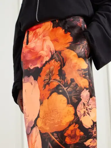 Dries Van Noten Floral-print Satin-duchesse Midi Skirt | Thumbnail 5