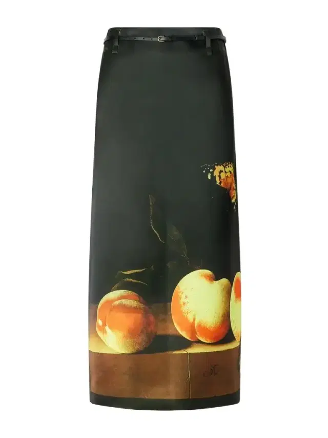 Dries Van Noten Sentista Belted Printed Duchesse-satin Midi Skirt