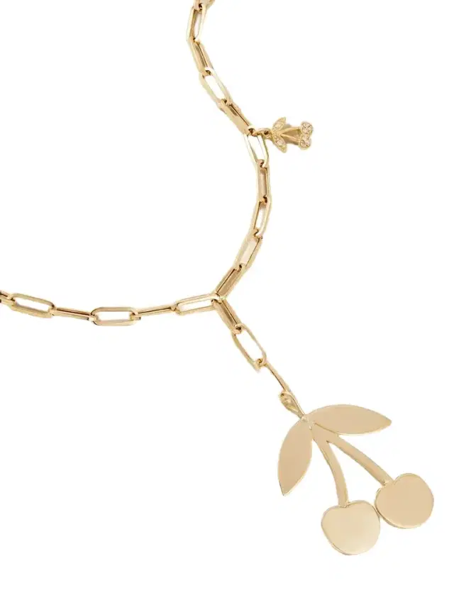 Sydney Evan Cherry 14-karat Gold Necklace