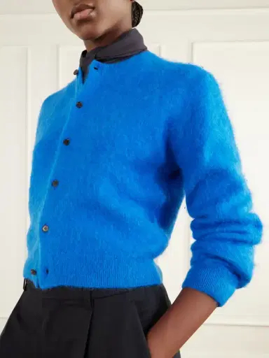 Auralee Garment-dyed Alpaca Cardigan | Thumbnail 5 Auralee Garment-dyed Alpaca Cardigan | Thumbnail 5
