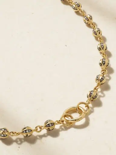 Lucy Delius 14-karat Gold Rhodium-plated Diamond Necklace | Thumbnail 4 Lucy Delius 14-karat Gold Rhodium-plated Diamond Necklace | Thumbnail 4