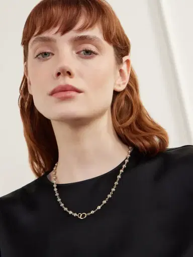 Lucy Delius 14-karat Gold Rhodium-plated Diamond Necklace | Thumbnail 5 Lucy Delius 14-karat Gold Rhodium-plated Diamond Necklace | Thumbnail 5