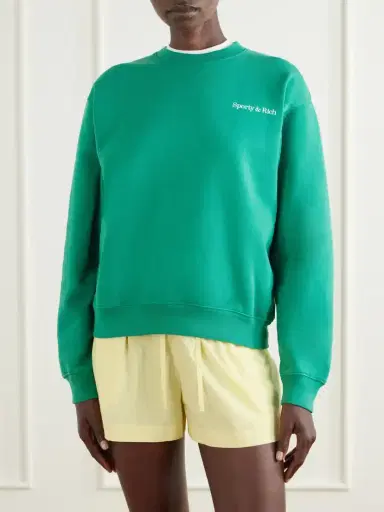 Sporty & Rich Fitness 94 Logo-printed Cotton-jersey Sweatshirt | Thumbnail 3