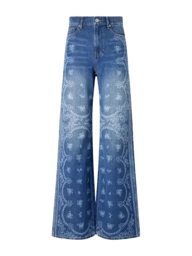 Taylor Printed High-rise Wide-leg Jeans Taylor Printed High-rise Wide-leg Jeans