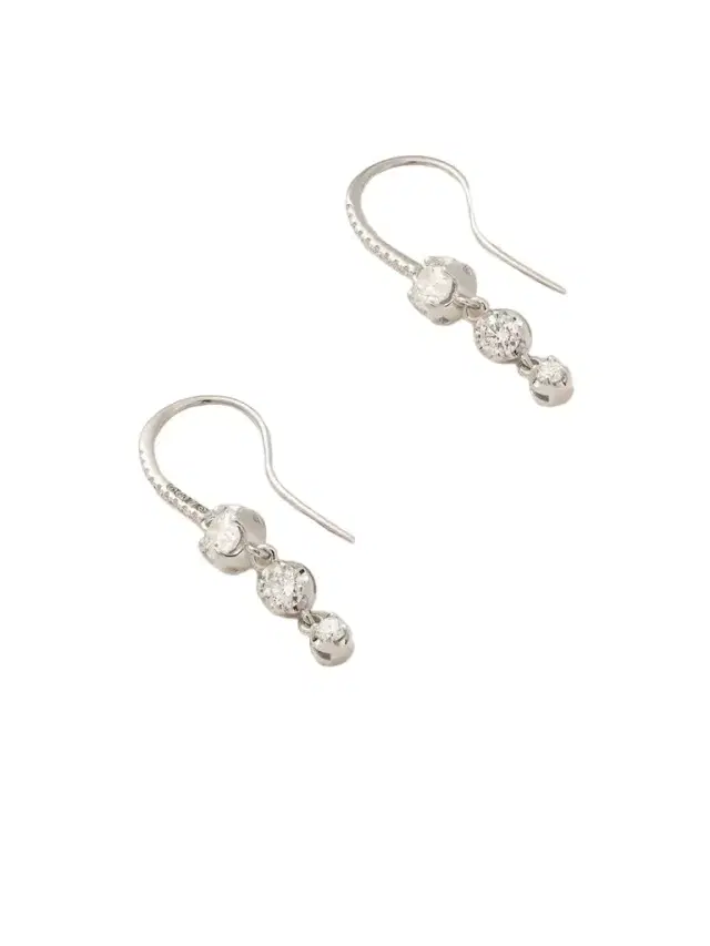 Jennifer Meyer 18-karat White Gold Diamond Earrings
