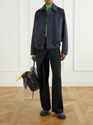Loewe Gathered Wool High-waist Wide-leg Pants | Thumbnail 2