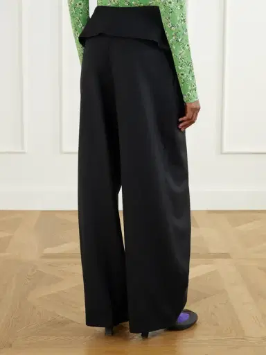 Loewe Gathered Wool High-waist Wide-leg Pants | Thumbnail 4