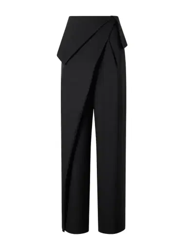 Loewe Gathered Wool High-waist Wide-leg Pants | Thumbnail 1