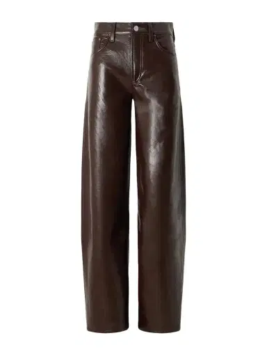 AGOLDE Arc Recycled Leather-blend Mid-rise Wide-leg Pants | Thumbnail 1