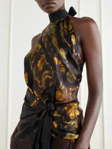 Dries Van Noten Floral-print Silk-satin Blouse | Thumbnail 5 Dries Van Noten Floral-print Silk-satin Blouse | Thumbnail 5