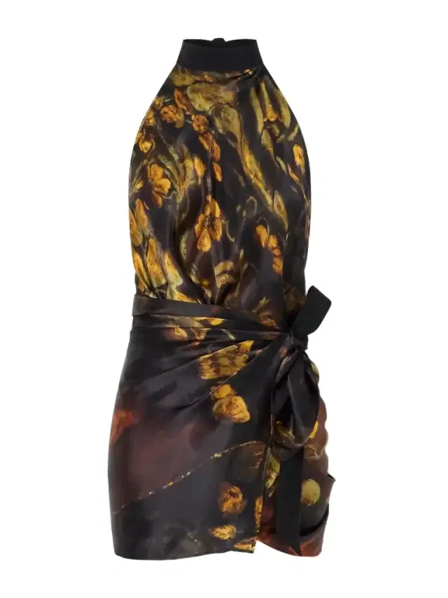 Dries Van Noten Floral-print Silk-satin Blouse