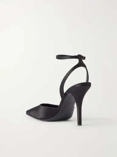 Balmain 100 Embellished Satin Pumps | Thumbnail 3 Balmain 100 Embellished Satin Pumps | Thumbnail 3