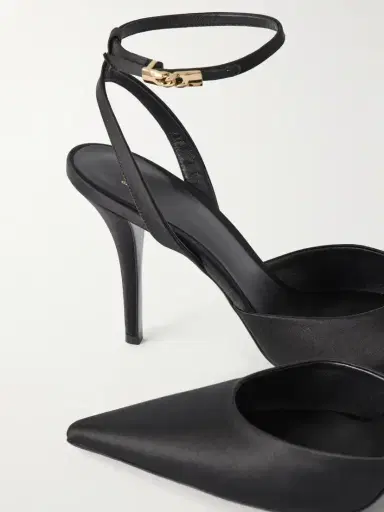 Balmain 100 Embellished Satin Pumps | Thumbnail 5 Balmain 100 Embellished Satin Pumps | Thumbnail 5