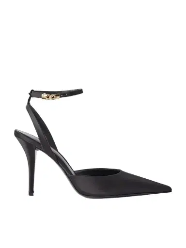Balmain 100 Embellished Satin Pumps | Thumbnail 1 Balmain 100 Embellished Satin Pumps | Thumbnail 1