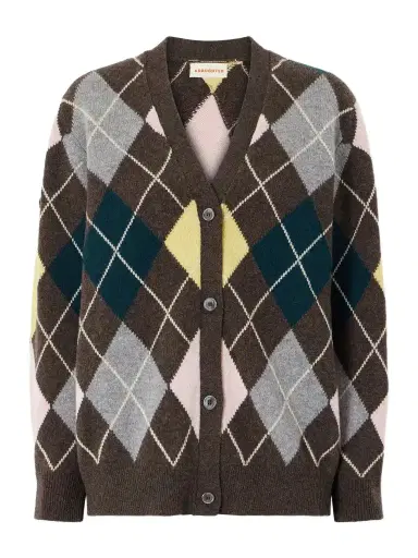 Daughter Ava Argyle Wool Cardigan | Thumbnail 1