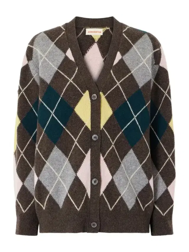 Daughter Ava Argyle Wool Cardigan