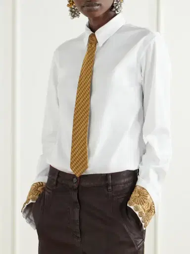 Dries Van Noten Silk-jacquard Tie | Thumbnail 2 Dries Van Noten Silk-jacquard Tie | Thumbnail 2