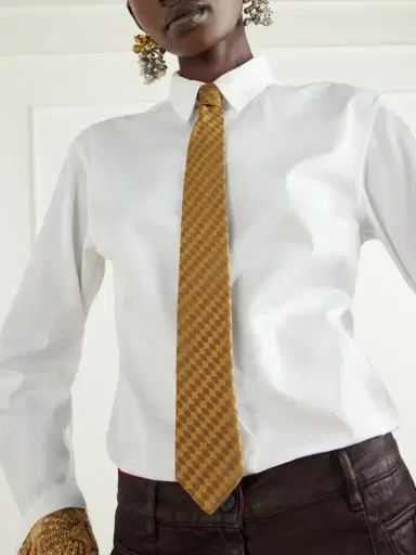 Dries Van Noten Silk-jacquard Tie | Thumbnail 3 Dries Van Noten Silk-jacquard Tie | Thumbnail 3