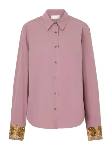Dries Van Noten Embroidered Cotton-poplin Shirt | Thumbnail 1 Dries Van Noten Embroidered Cotton-poplin Shirt | Thumbnail 1
