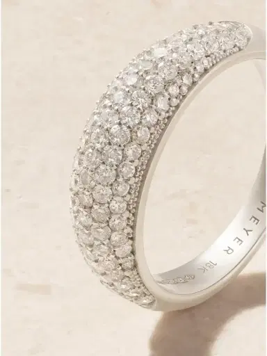 Jennifer Meyer Dome 18-karat White Gold Diamond Ring | Thumbnail 4 Jennifer Meyer Dome 18-karat White Gold Diamond Ring | Thumbnail 4