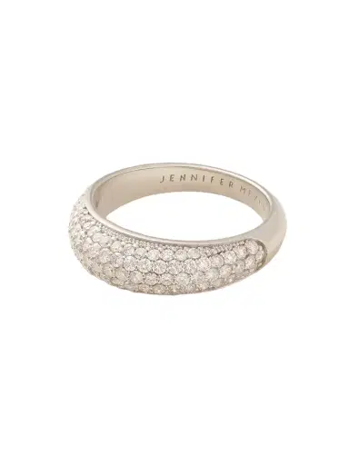 Jennifer Meyer Dome 18-karat White Gold Diamond Ring | Thumbnail 1 Jennifer Meyer Dome 18-karat White Gold Diamond Ring | Thumbnail 1