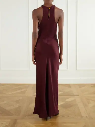 Blazé Milano Skyros Satin-jersey Maxi Dress | Thumbnail 3
