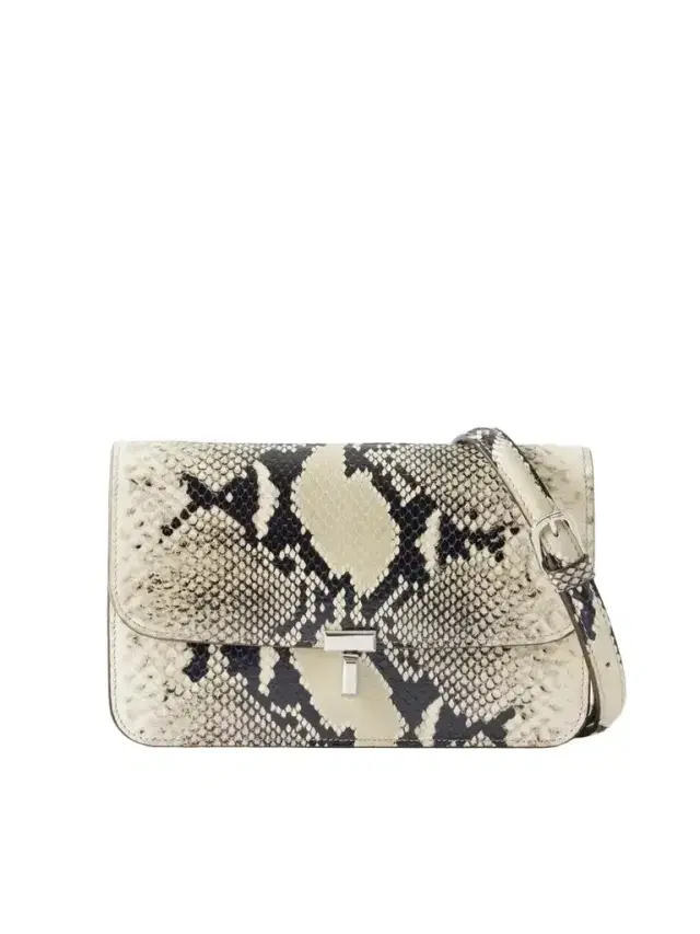 TOTEME T-lock Snake-effect Leather Shoulder Bag