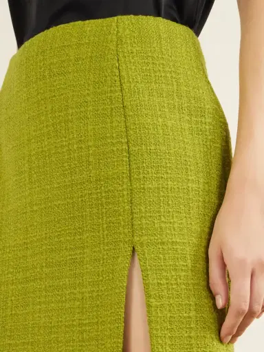 Balmain Bouclé-tweed Wool-blend Knee-length Skirt | Thumbnail 5