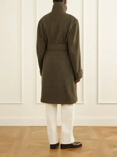 Lemaire Belted Alpaca And Wool-blend Felt Coat | Thumbnail 3 Lemaire Belted Alpaca And Wool-blend Felt Coat | Thumbnail 3