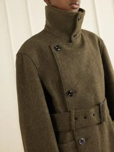 Lemaire Belted Alpaca And Wool-blend Felt Coat | Thumbnail 4 Lemaire Belted Alpaca And Wool-blend Felt Coat | Thumbnail 4