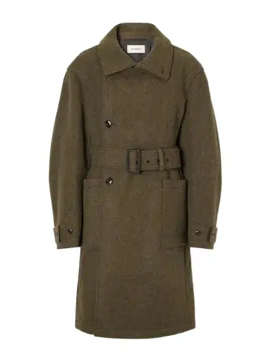 Lemaire Belted Alpaca And Wool-blend Felt Coat | Thumbnail 1 Lemaire Belted Alpaca And Wool-blend Felt Coat | Thumbnail 1