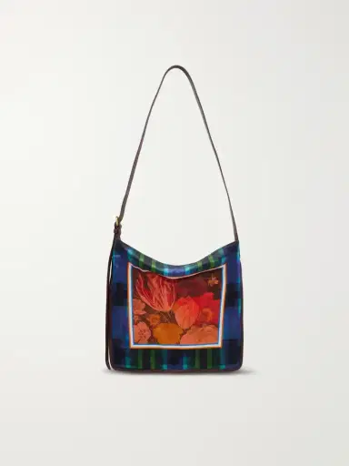 Dries Van Noten Printed Leather-trimmed Satin Shoulder Bag | Thumbnail 4 Dries Van Noten Printed Leather-trimmed Satin Shoulder Bag | Thumbnail 4