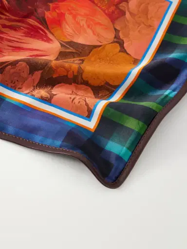 Dries Van Noten Printed Leather-trimmed Satin Shoulder Bag | Thumbnail 5 Dries Van Noten Printed Leather-trimmed Satin Shoulder Bag | Thumbnail 5
