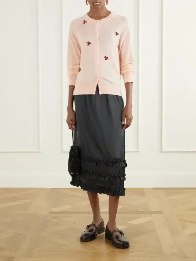 Simone Rocha Crystal-embellished Wool And Silk-blend Cardigan | Thumbnail 2