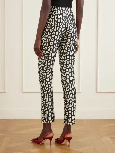 Carolina Herrera Leopard-patterned Jacquard Slim-leg Pants | Thumbnail 4 Carolina Herrera Leopard-patterned Jacquard Slim-leg Pants | Thumbnail 4